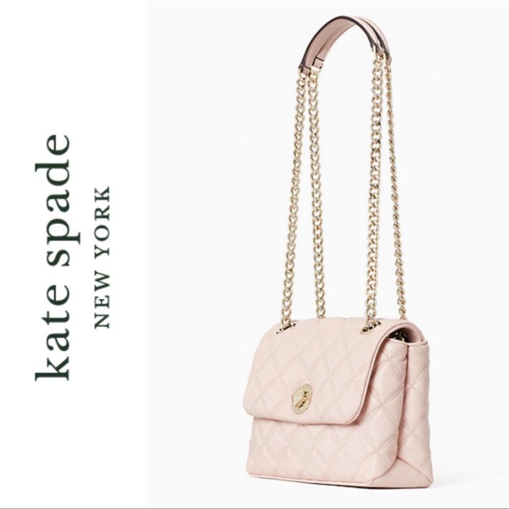 ๐ซ SOLD ๐ซ kate spade Pink Natalia Small Flap Crossbody Shoulder Bag NWT - Picture 4 of 16